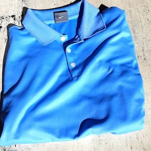 Men's Nike Light Blue polo Shirt